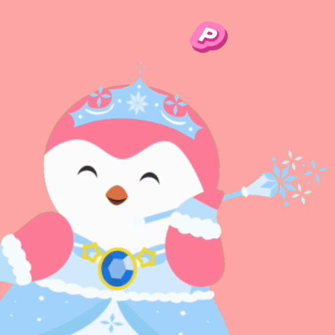 Penguin Princess Holding Wand