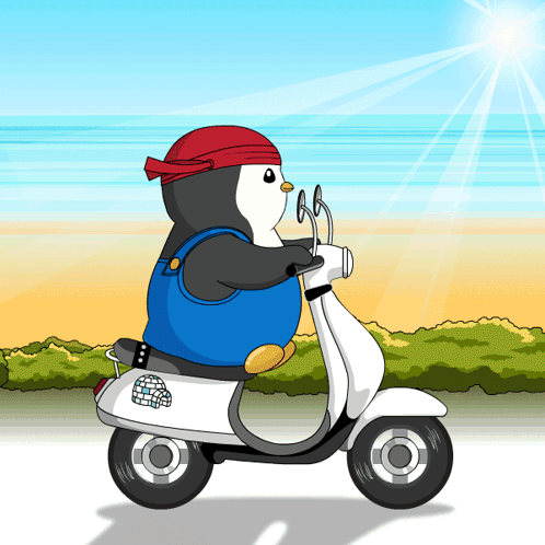 Penguin Riding Scooter