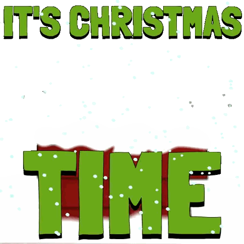 Penguin Santa Saying Its Christmas Time