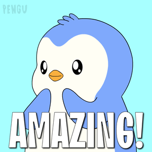 Penguin Saying Amazing