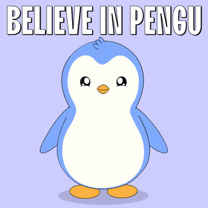 Penguin Saying Believe in Pengu