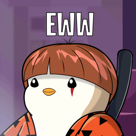 Penguin Saying Eww GIF