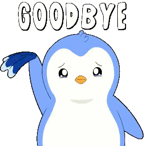 Penguin Saying Goodbye With Tear