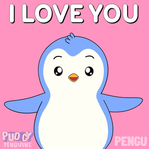 Penguin Saying I Love You