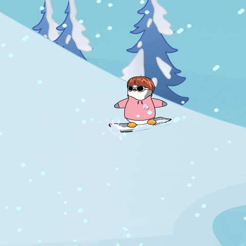 Penguin Saying Let's Shred