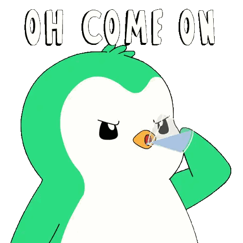 Penguin Saying Oh Come On