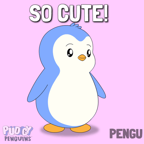 Penguin Saying So Cute