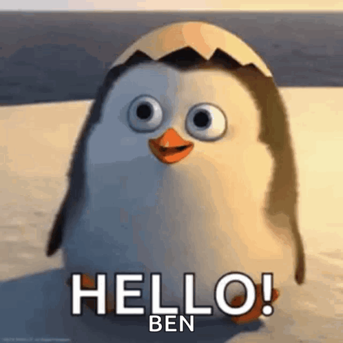 Penguin Says Hello Uncle Ben GIF