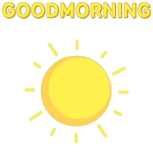 Penguin Sitting on Sun With Good Morning