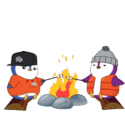 Penguin Smores Camp Day GIF
