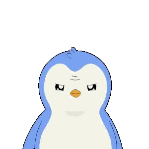 Penguin Standing in Front of Windmill