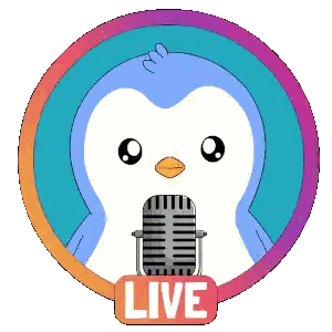 Penguin Talking Into Microphone Live
