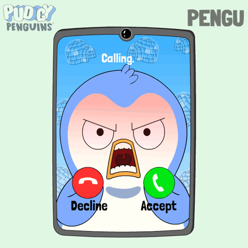 Penguin Talking On Cell Phone GIF