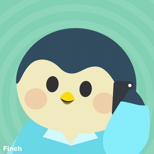 Penguin Talking on Cell Phone Uh Huhh