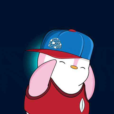 Penguin Wearing Blue Hat with Globe