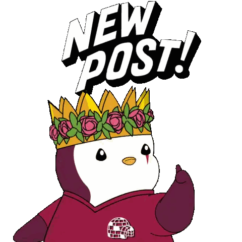 Penguin Wearing Crown With Roses