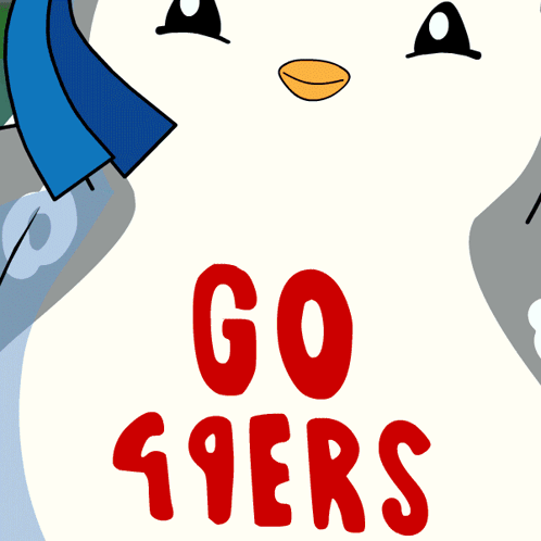 Penguin Wearing Go 49Ers Shirt GIF