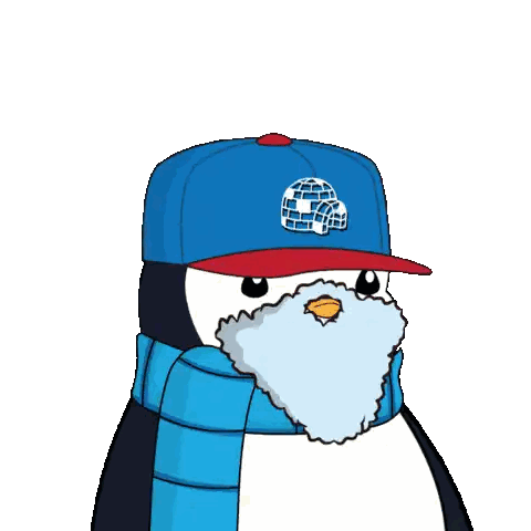 Penguin Wearing Hat and Scarf Respect