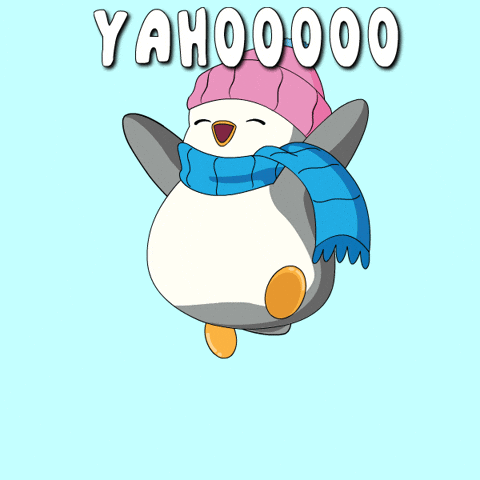 Penguin Wearing Hat And Scarf Yahoo GIF