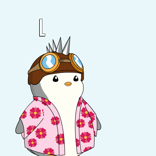 Penguin Wearing Helmet and Goggles