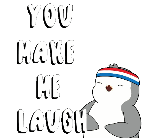 Penguin Wearing You Make Me Laugh Headband