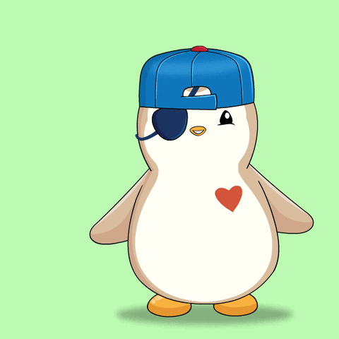Penguin With Blue Hat And Eye Patch Just Do It GIF