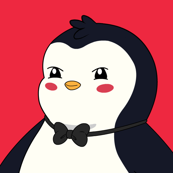 Penguin With Bow Tie Laughing Muahahaha GIF