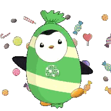Penguin with Candies