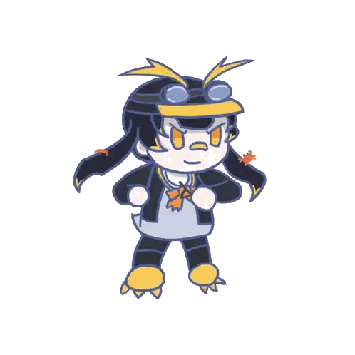 Penguin With Chainsaw And Shield