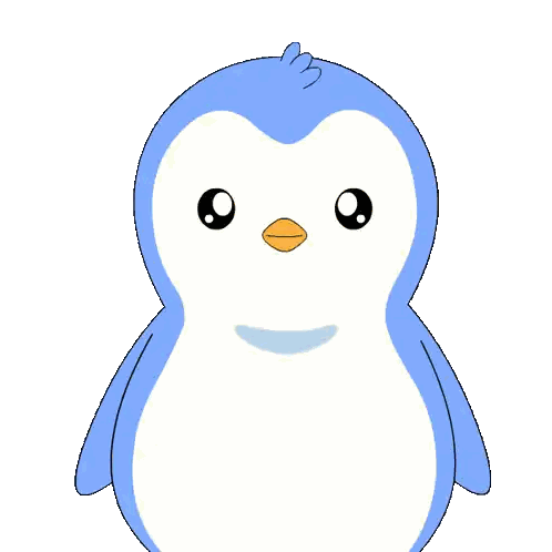 Penguin with Hearts in Eyes and M