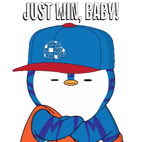 Penguin With Just Win Baby Hat