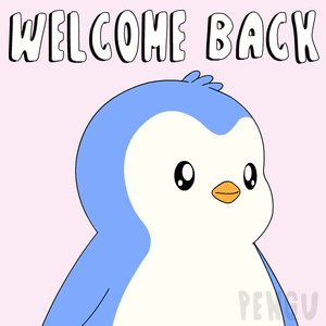 Penguin With Outstretched Arms Welcome Back GIF