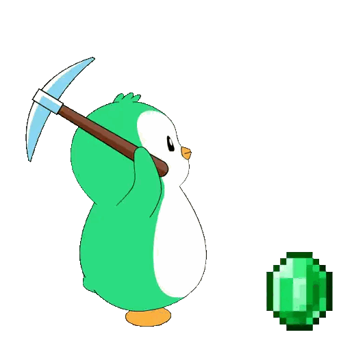 Penguin With Pickaxe