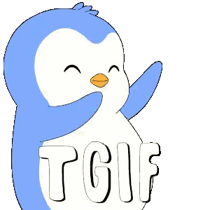 Penguin with Tgif on Chest
