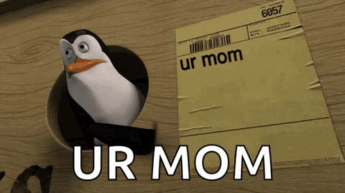 Penguin With Ur Mom Paper