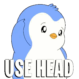 Penguin With Use Head Text