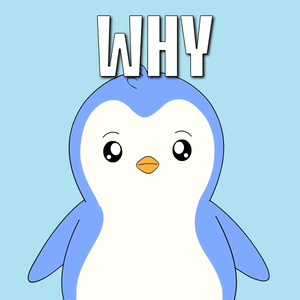 Penguin with Why Text