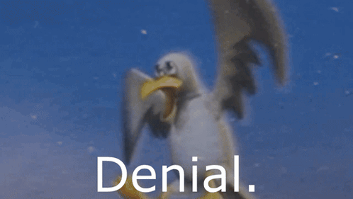 Penguin With Word Anger