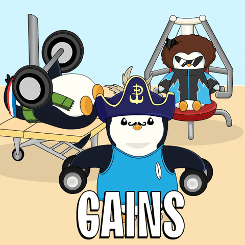 Penguins Gains Go To The Gym GIF