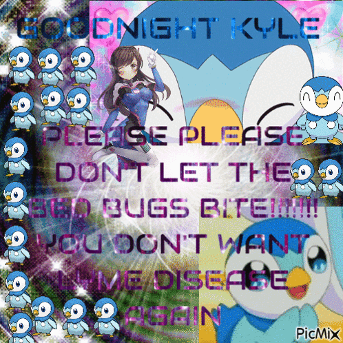 Penguins Goodnight Kyle GIF