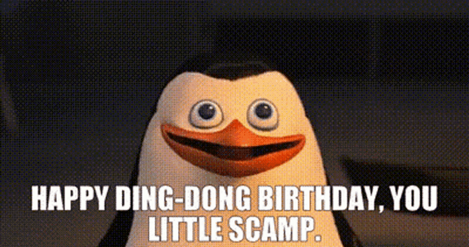 Penguins Happy Birthday GIF