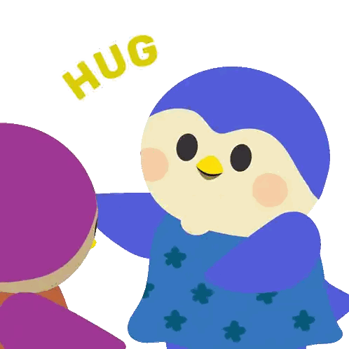 Penguins Hugging