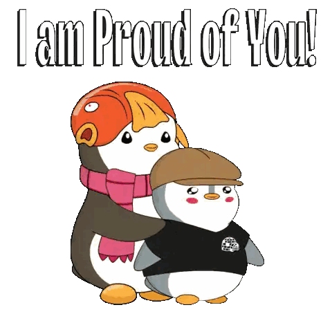 Penguins Hugging Proud of You