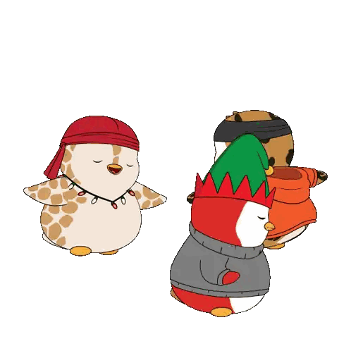 Penguins in Sweaters and Hats