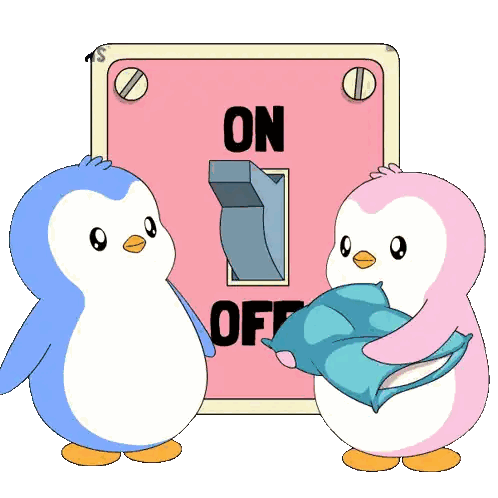 Penguins Next to Light Switch