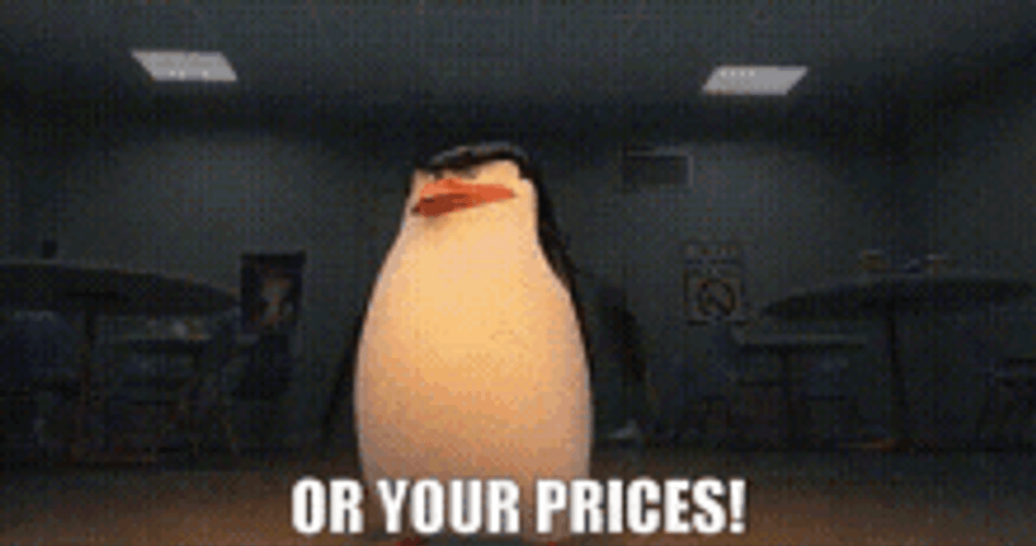 Penguins Of Madagascar Skipper Your Prices GIF