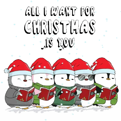 Penguins Singing Christmas Carols All I Want For Christmas