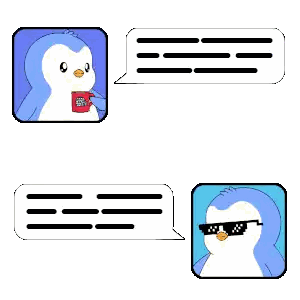 Penguins Talking, One with Coffee
