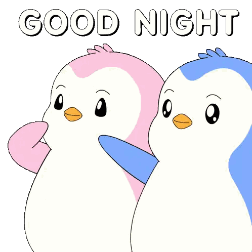 Penguins Waving Good Night
