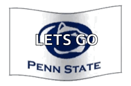 Penn State Flag Saying Lets Go GIF